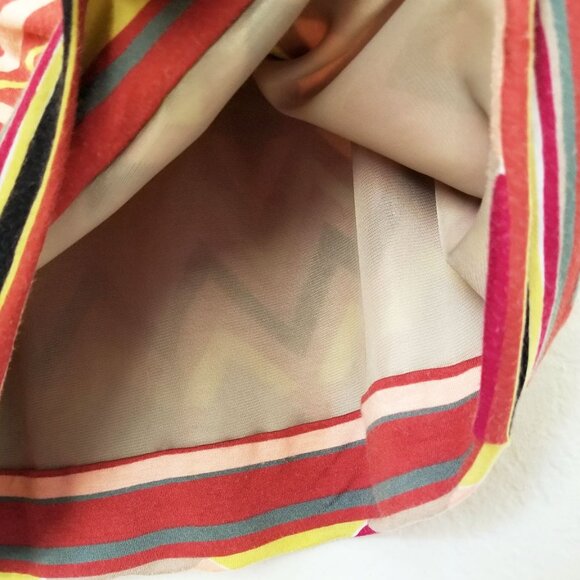 M Missoni Signature Geometric Print Sheath Dress Size 8 Multicolor Jersey Italy - Picture 6 of 12